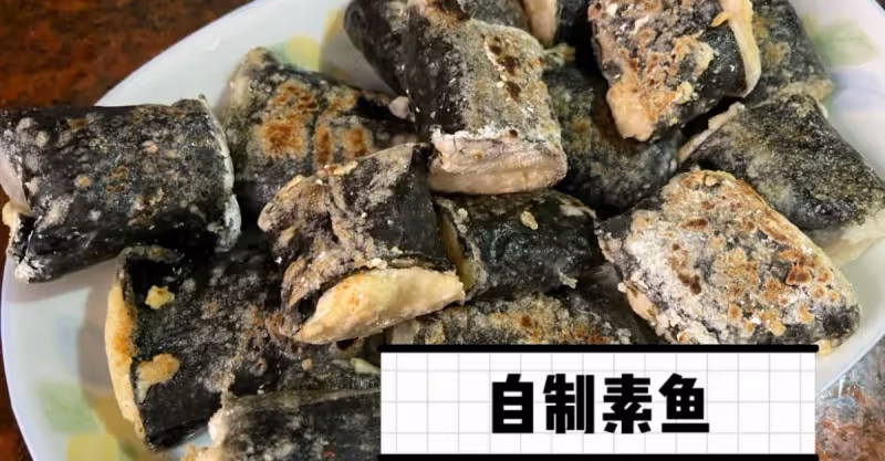 用越南春卷皮及豆腐做素魚‼️味道很好‼️💜❤️