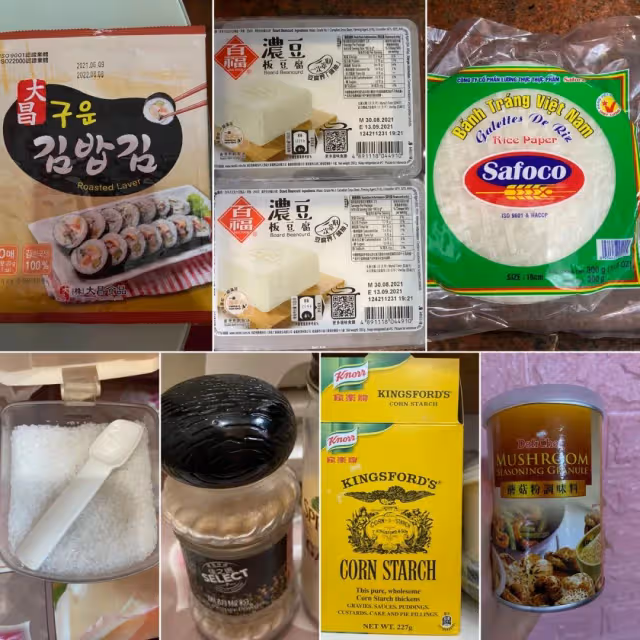 用越南春卷皮及豆腐做素魚‼️味道很好‼️💜❤️