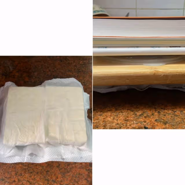 用越南春卷皮及豆腐做素魚‼️味道很好‼️💜❤️