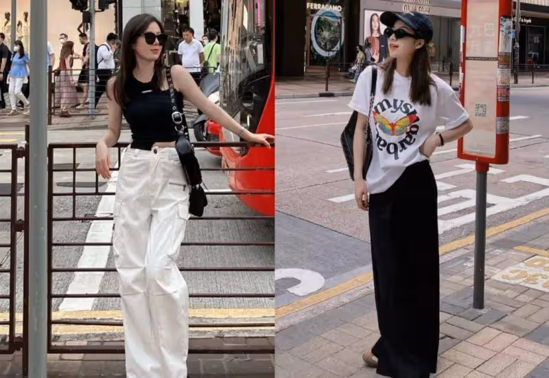 被香港街拍女生驚艷了！衣不露腰、褲不露腿、鞋不帶跟，洋氣高級
