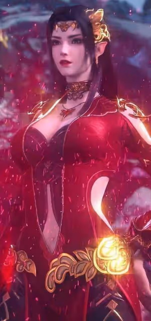 數美杜莎女王的著裝，細腰扭臀是他出場時的亮點，穿著底裙