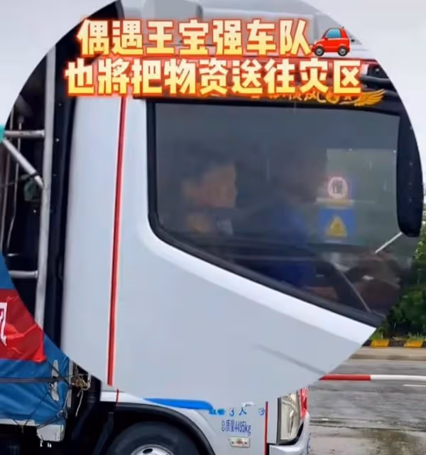 王寶強：親自帶領車隊援河北，坐頭輛貨車押送，物資一眼望不到頭