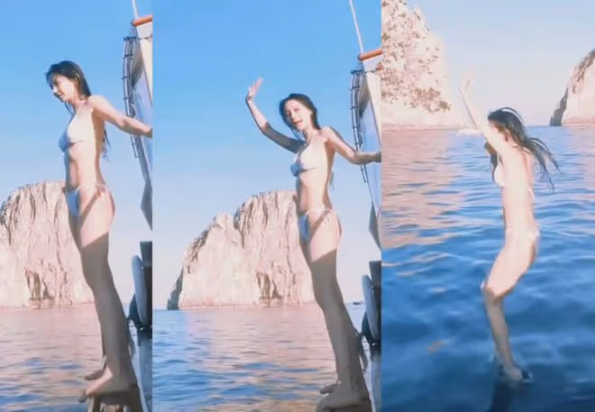 Angelababy曬性感比基尼照,乾癟身材遭嘲諷:難怪曉明要離婚!