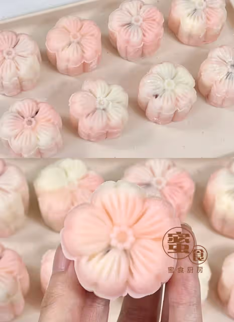 蔓越莓冰皮月餅🥮不用烤箱‼️做法特別簡單‼️