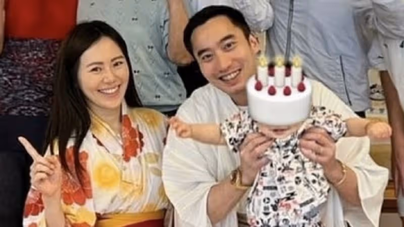 阿嬌前夫賴弘國兒子1歲生日，在五星級飯店慶生，祖孫三代首次同框