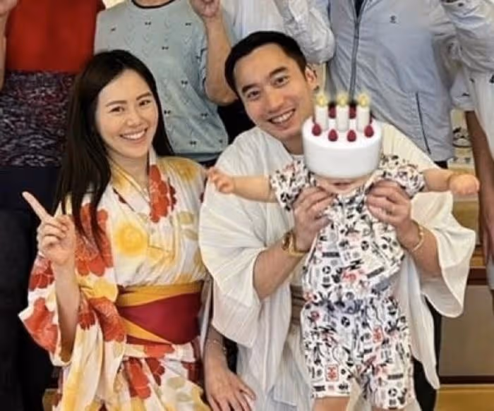 阿嬌前夫賴弘國兒子1歲生日，在五星級飯店慶生，祖孫三代首次同框