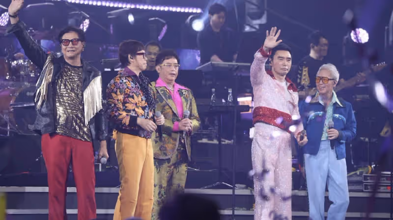 溫拿樂隊舉辦告別演唱會，鍾鎮濤19歲女兒做嘉賓，邱淑貞夫婦捧場