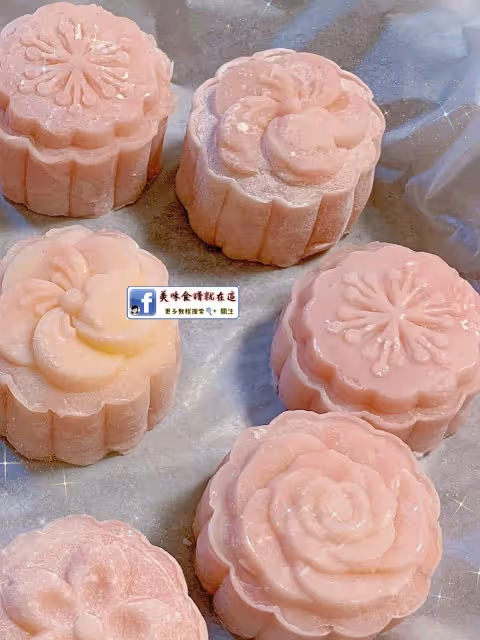 冰皮月餅11款做法,軟糯拉絲巨好吃💗