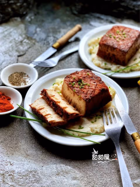 鐵子們❗️太像那個了❗️豆腐這樣吃比肉還香😋‼️