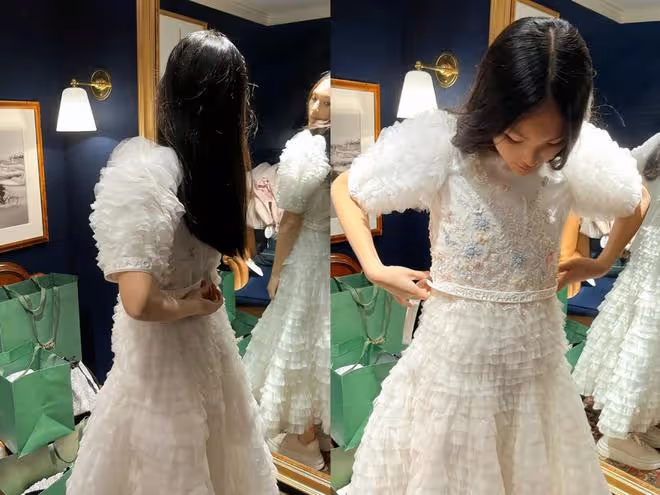 李湘曬女兒近照,王詩齡穿萬元公主裙,因玩手機不套殼被吐槽炫富