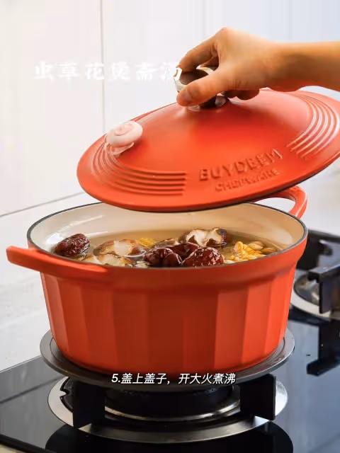 無油無肉❗️蟲草花煲齋湯❗️水靈清甜健康低卡💜💜