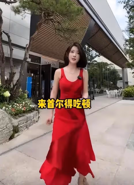 網紅聶小雨穿低胸裙吃飯,胸前打碼疑似擦邊,引起網友爭議