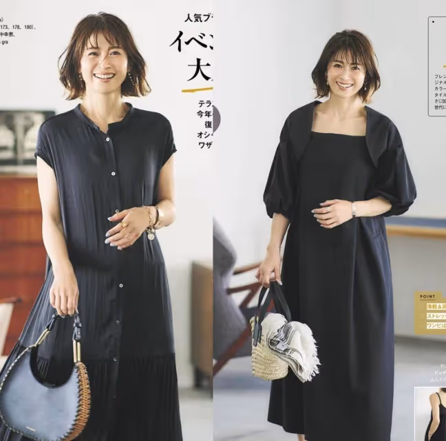 中年女人衣服不多買，學學這些國外主婦，用白T恤黑裙塑造高級感
