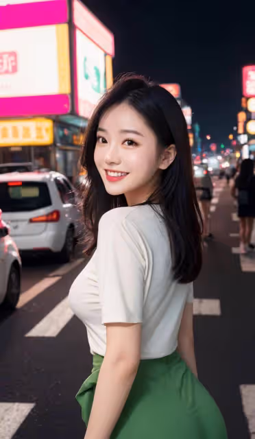 迷你裙時尚女孩氣質十足,女人味百變