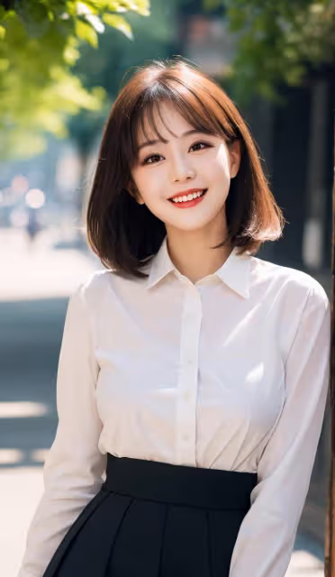 迷你裙時尚女孩氣質十足,女人味百變