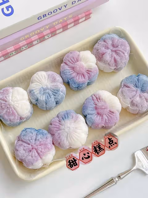 免蒸免烤!糯嘰嘰蔓越莓奶酪冰皮月餅巨好吃!
