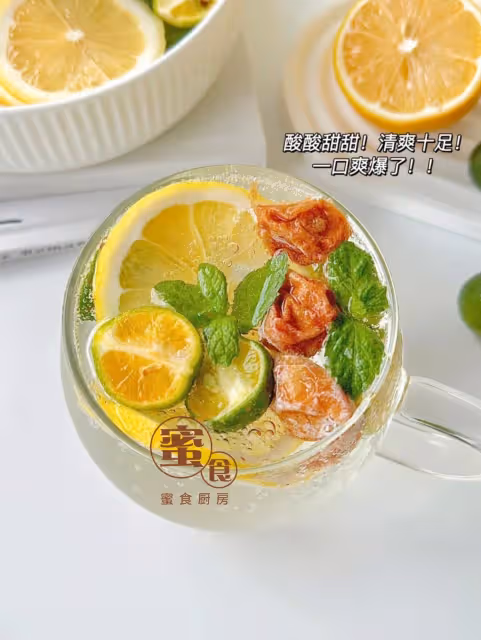 2分鐘輕鬆搞定😋‼️開胃解署‼️爽爆了‼️酸酸甜甜的元氣森林檸檬氣泡水
