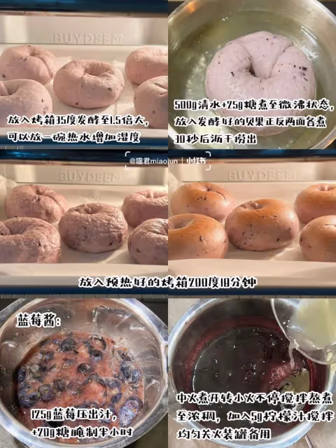 🫐藍莓貝果|無油低糖‼️實現貝果自由💜