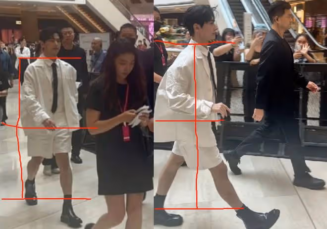 楊洋穿西服短褲現身活動，生圖下身材五五分，被指撞臉炎亞綸