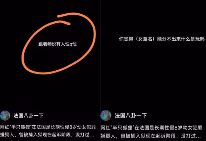 網紅「半隻狐狸」法國性侵8歲女童，曾被捕入獄，逃回國直播撈金