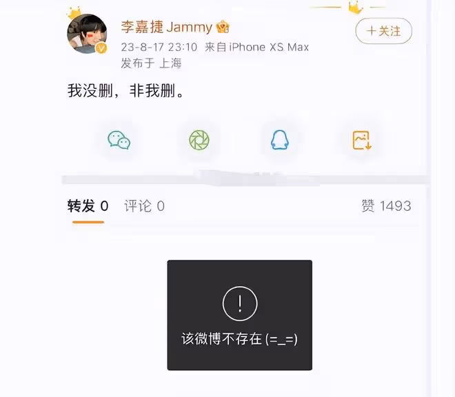好聲音稱李玟的錄音是惡意剪輯,學員李嘉捷的發文已被刪除
