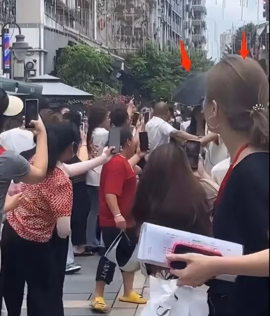 楊穎出行安保陣仗大,特警長排維護開路,網友怒斥浪費資源