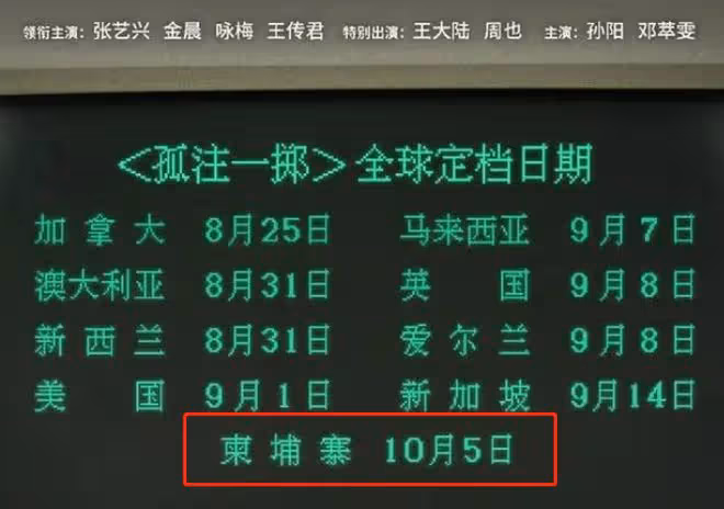 《孤注一擲》將在柬埔寨上映,導演被威脅,柬埔寨小6疑幕後大佬