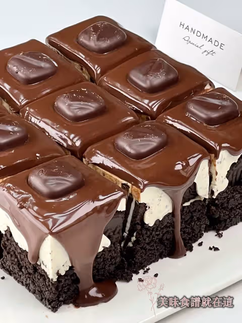 🟤免烤箱‼️四重口感🍫巧克力芝士蛋糕