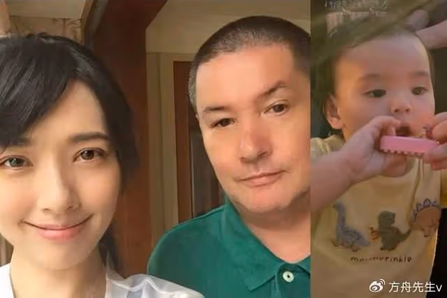 向佐曬與郭碧婷游西湖,首曝兒子高清正面照,弟弟似混血兒超像外公