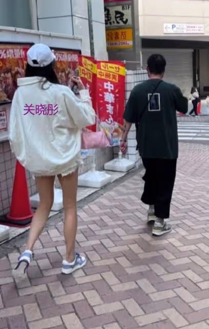 關曉彤鹿晗日本約會過七夕節,穿短褲秀大長腿,路人曝恩愛細節