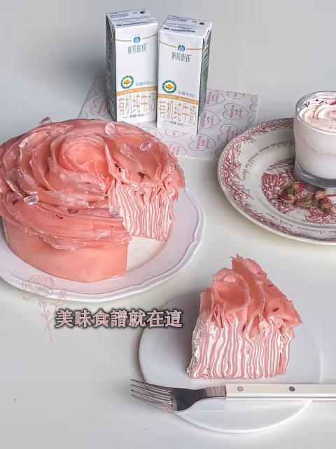 粉色玫瑰愛意不朽💒荔枝玫瑰漩渦千層🤍
