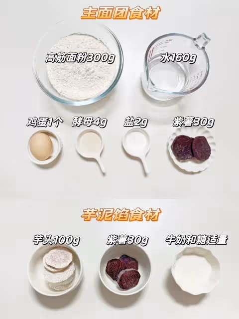 無糖無油芋泥紫薯吐司🍞|免手套膜❗️低脂吐司‼️💜