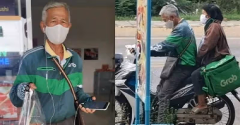 不想成為子女負擔,70歲爺爺當起外送員:只要我還有體力,一個理由堅持,載老伴一起送餐