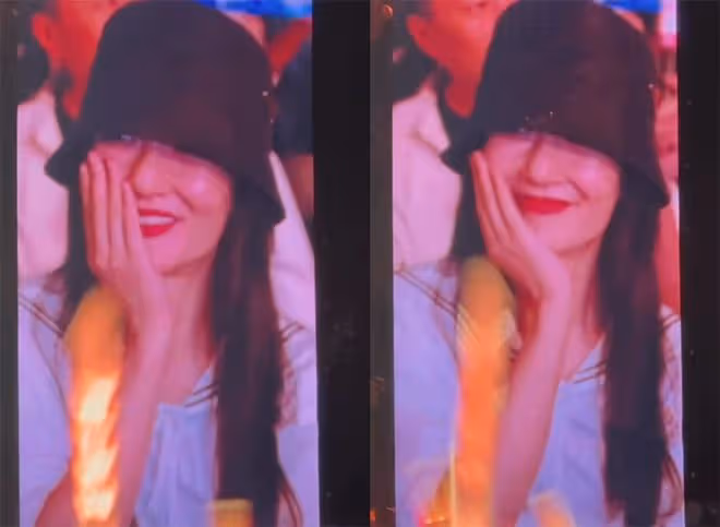 張傑演唱會現場表白謝娜,娜姐滿臉嬌羞,趙麗穎一旁起鬨狂吃狗糧