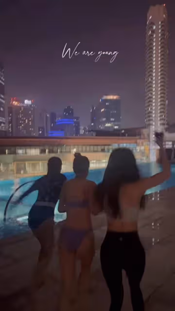 TVB花旦曬泳池跳水照，只拍攝背影，仍被網友誇讚好身材