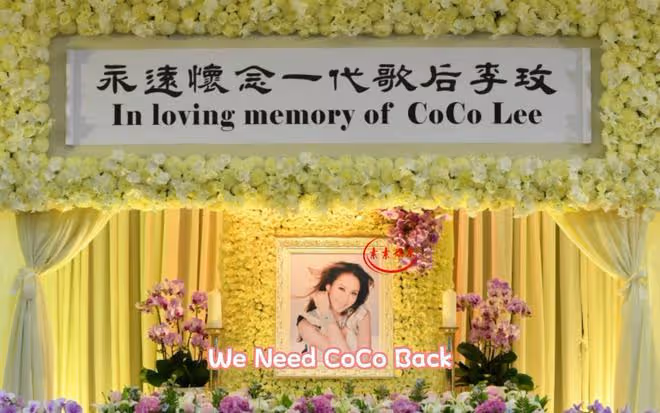 李玟離世第57天,李思林家中擺放著三姐妹的生前合影
