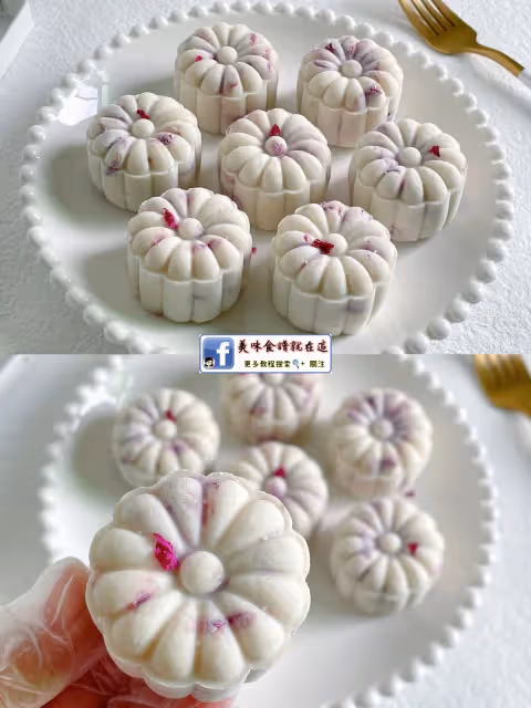 巨好吃❗️生椰玫瑰奶酥糕🌸香甜軟糯花香四溢
