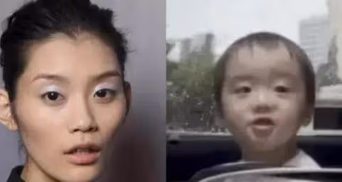 奚夢瑤罕曬女兒正臉,1歲妹妹八字眉搶鏡,被指是「女版何猷君」