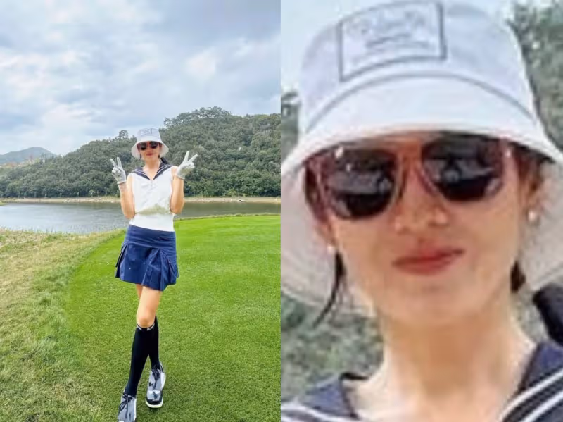 孫藝珍連曬4張照片秀恩愛，為老公拍照姿勢努力憋笑，滿臉幸福！