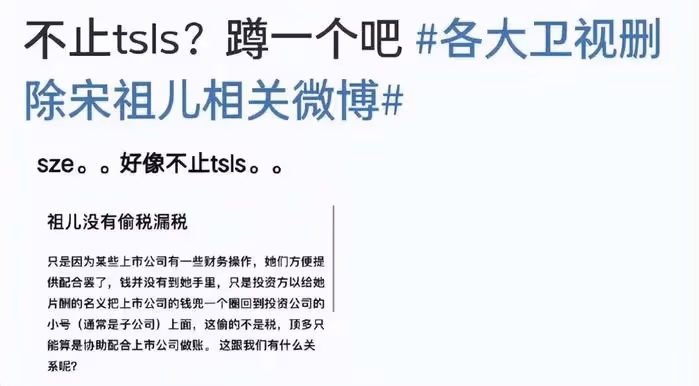 宋祖兒稅務風波後續,相關視頻和個人首頁被清除,被曝不止偷漏稅