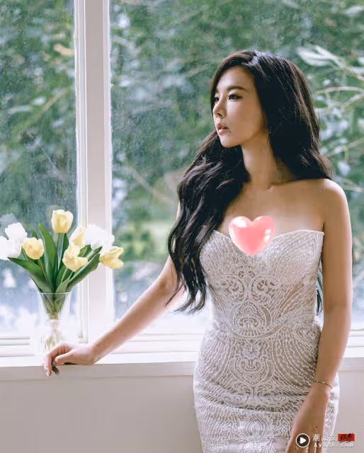 奎丁突曬婚紗化身「鬼新娘」震撼圓弧藏不住!萬網嗨看:真的大