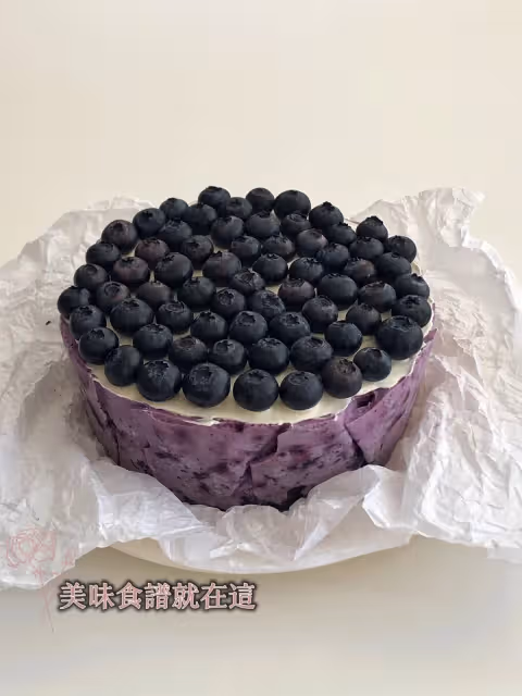 🫐黑芝麻布朗尼藍莓慕斯,多重口感