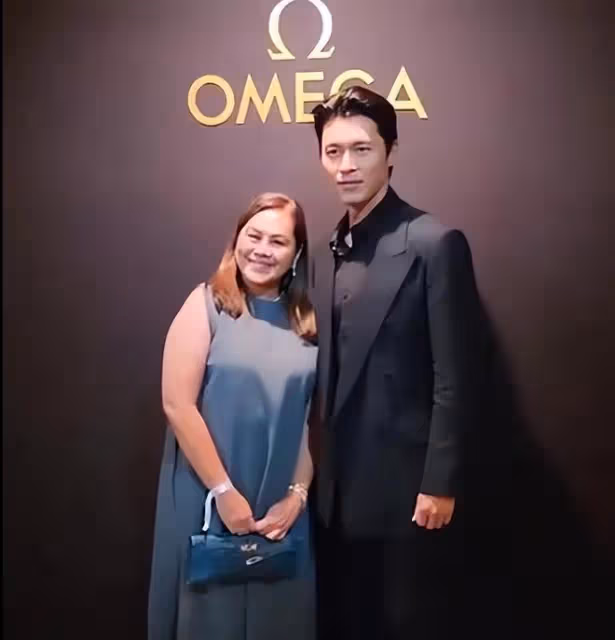 玄彬瑞士出席活動,被眾女星搶著一起合影,剪掉鬍鬚留背頭很帥氣