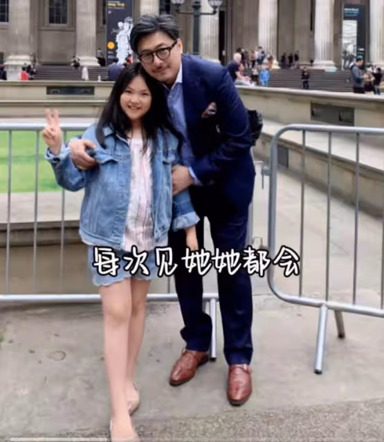 王岳倫送愛女出國上學,夸女兒越來越成熟優秀,王詩齡落淚告別