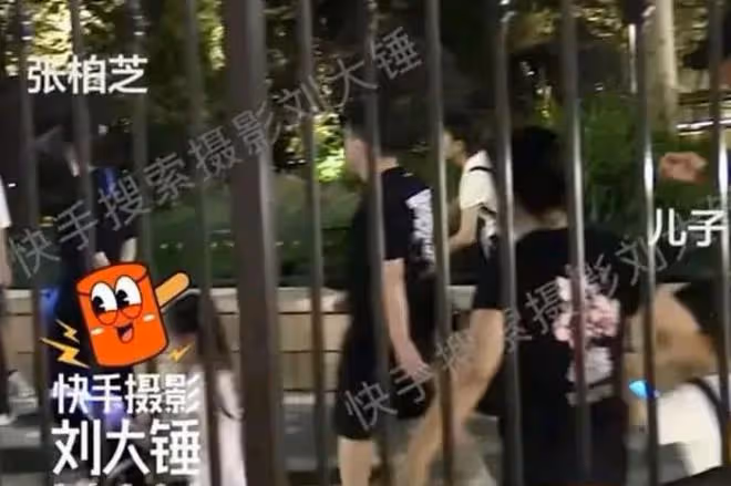張柏芝帶三胎兒子玩耍,5歲張禮承手拿玩具,和母親甜蜜互動