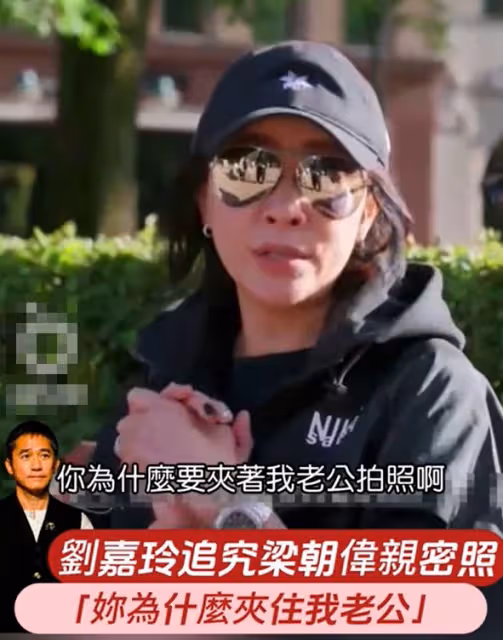 劉嘉玲質問老友：幹嘛夾著我老公拍照，對方神回復場面搞笑