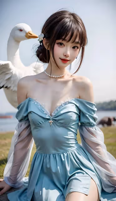 人工智慧繪製小美日常著裝