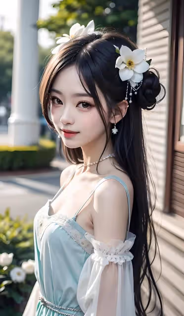 人工智慧繪製小美日常著裝