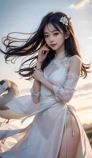 人工智慧繪製小美日常著裝