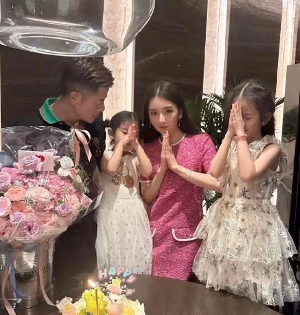 57歲郭富城英國給女兒買衣服,還帶方媛逛愛馬仕,細節見其太寵妻